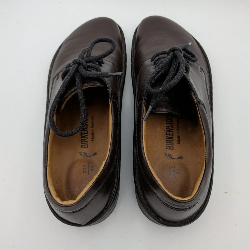 Birkenstock Footprints Oxford Mens EU 44 US 11 Brown Leather Lace Up Derby Shoes